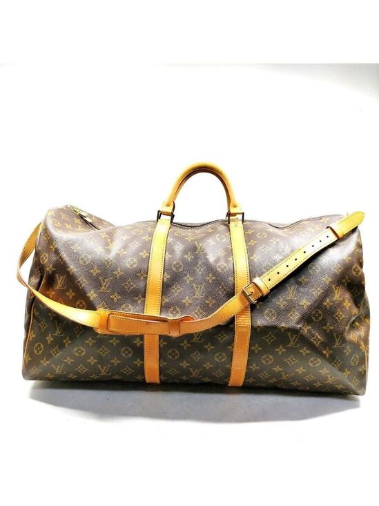 Louis Vuitton Handbags - Louis Vuitton LV Boston Bag Keepall Bandouliere 60 Brown Monogram 630-052525